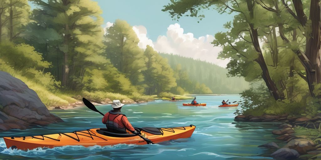 scenic kayak routes in U.S. nature landscape