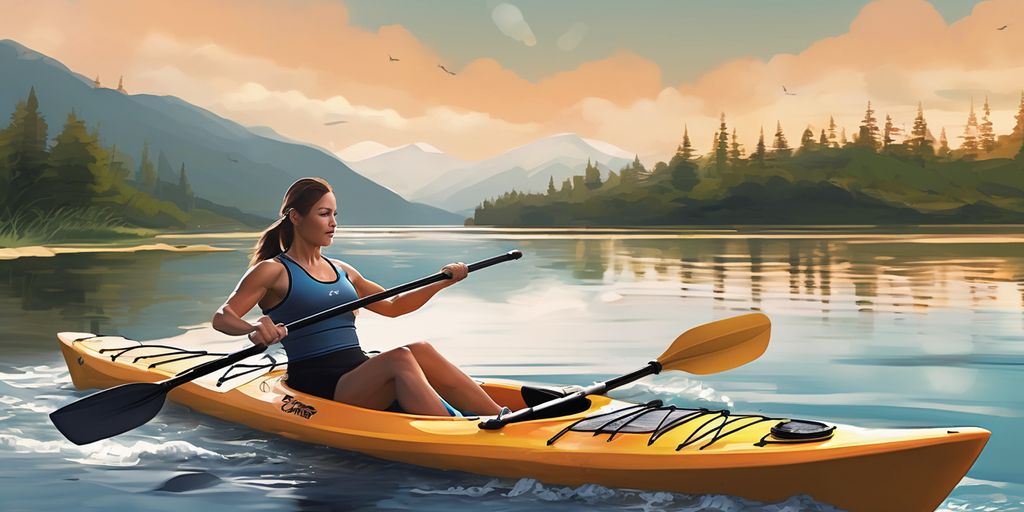 outdoor kayak fitness workout