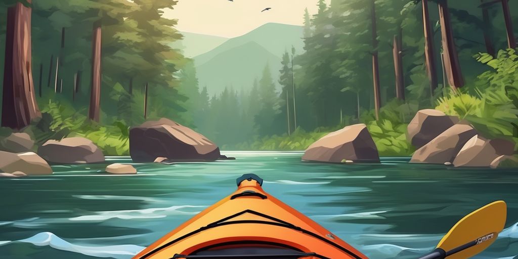 kayaking adventure in nature