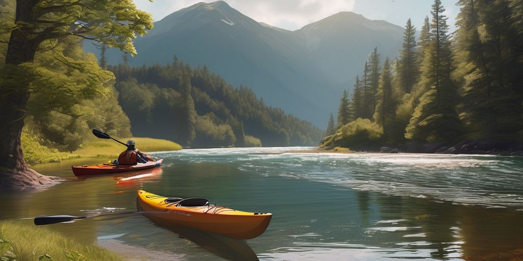 scenic kayak route in a picturesque location