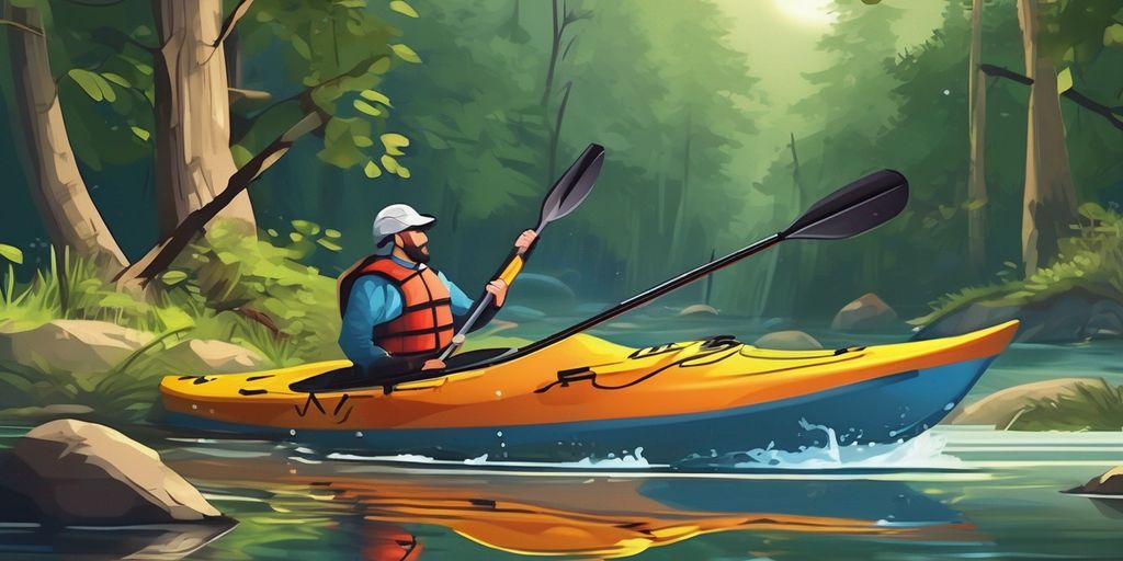 kayaking adventure in nature